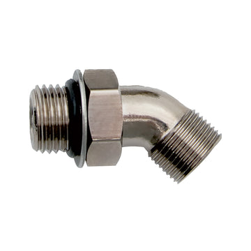 Uflex USA AF45 45° Adjustable Fitting for UP Series Helms, ORB #6 to 3/8" COMP