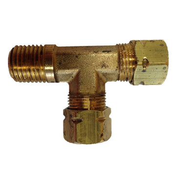 Uflex USA Male Run T-Fitting, 3/8" Tube x 1/4" NPT - Marine Grade