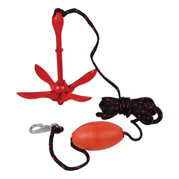 Attwood 3.5lb Grapnel Anchor System with 25' Rope and Storage Case