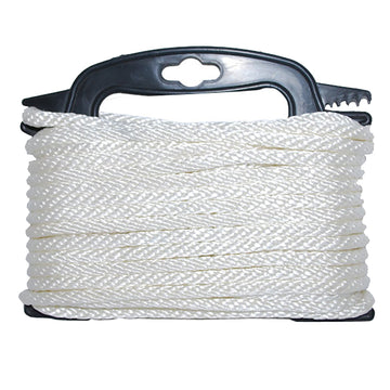Attwood Braided Nylon Rope, 3/16" x 100' – Shock Absorbing Marine Grade