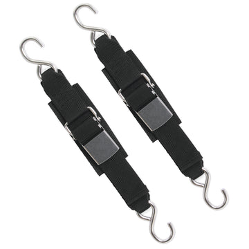 BoatBuckle Stainless Steel Kwik-Lok Transom Tie-Downs, 4 ft, Pair