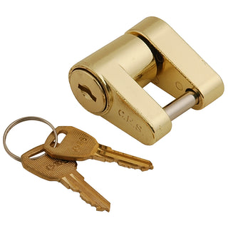 C.E. Smith Brass Coupler Lock, 1/4" Pin – Made in USA