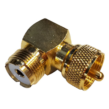 Shakespeare Right Angle PL-259 to SO-239 Marine-Grade Adapter