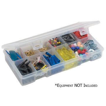 Plano Adjustable StowAway 3400 Utility Box, Up to 12 Compartments, Clear