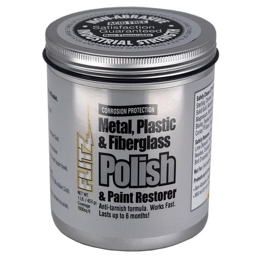 Flitz Metal, Plastic & Fiberglass Polish Paste - 1.0lb