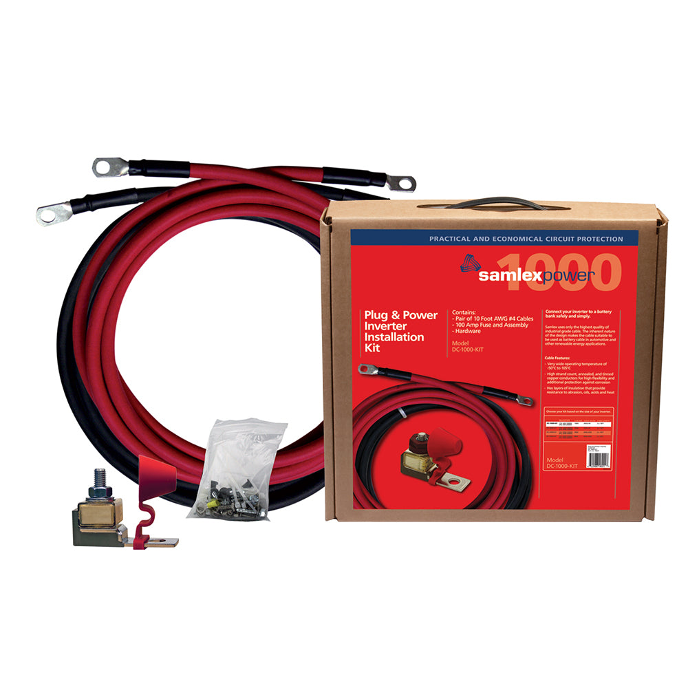 Samlex DC-1000-KIT 100A Inverter Installation Kit with 10ft Cables