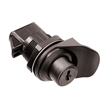 Southco 93-303 Keylocking Push-to-Close Flush/Knob Latch, Black