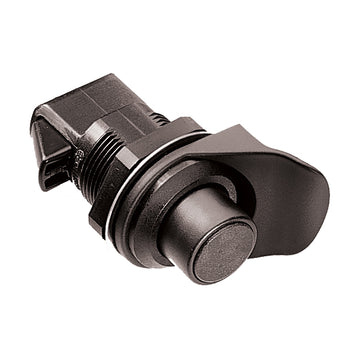 Southco Non-Locking Push-Button Latch, Black Plastic