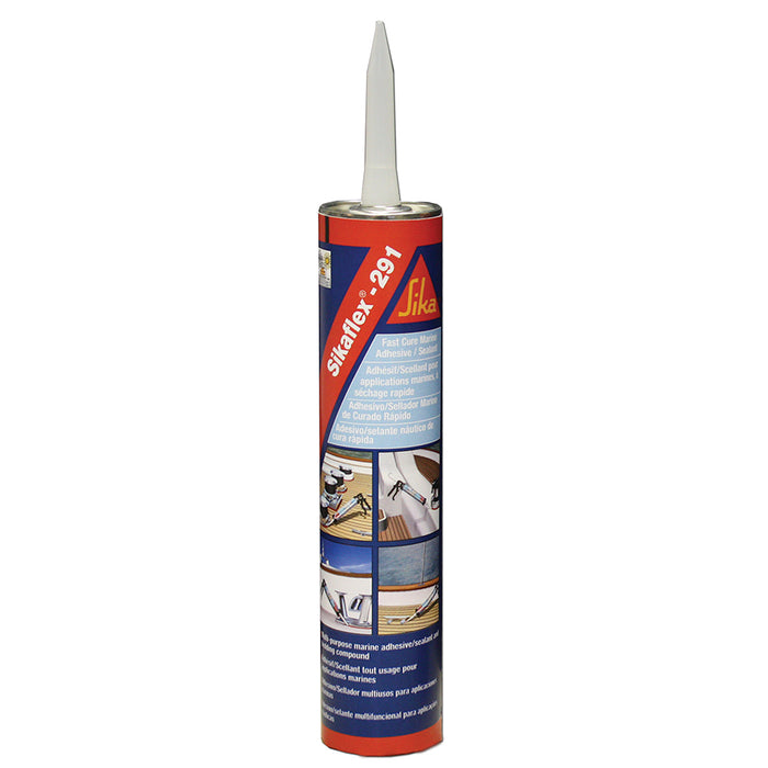 Sika Sikaflex 291 Fast Cure Marine Adhesive and Sealant, 10.3 oz. Cartridge - White
