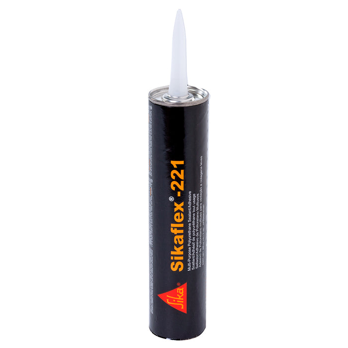 Sika Sikaflex 221 Multi-Purpose Polyurethane Sealant/Adhesive, Aluminum Gray, 10.3 oz (300 ml) Cartridge