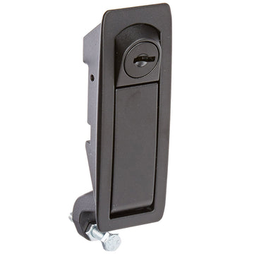 Southco C2-32-25 Compression Lever Latch, Key-Locking, Flush, Black Zinc