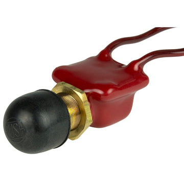 BEP Marine 2-Position SPST PVC Coated Push Button Switch - OFF/(ON), 10A/12V DC