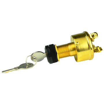 BEP Marine 4-Position Brass Ignition Switch, 12V DC