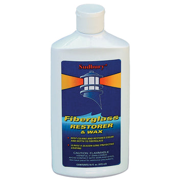 Sudbury One Step Fiberglass Restorer & Wax, 16 oz.