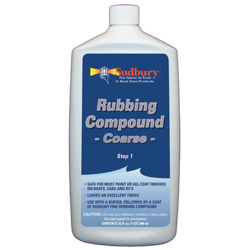 Sudbury Step 1 Coarse Rubbing Compound, 32 fl. oz.