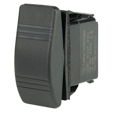 BEP Marine SPDT Contura Switch, 2-LEDs, (ON)-OFF-(ON)