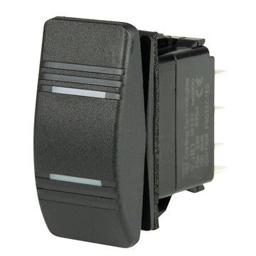 BEP Marine Contura DPDT Rocker Switch, 2 Amber LEDs, 12V/24V, ON-OFF-ON