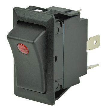 BEP Marine SPST Rocker Switch, 1-LED, 12V/24V, 25A ON-OFF