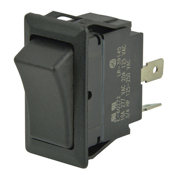 BEP Marine SPST Sealed Rocker Switch, 12V/24V - (ON)/OFF, Black