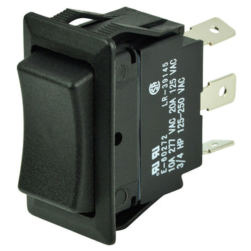 BEP Marine SPDT Momentary Rocker Switch, 12V/24V (ON)/OFF/(ON) with IP66 Sealing