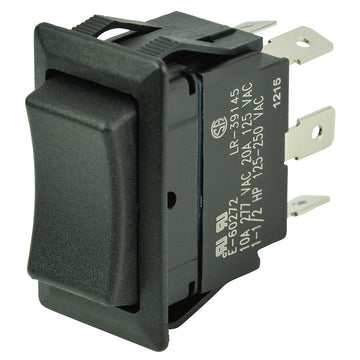 BEP Marine DPDT Rocker Switch, 12V/24V, (ON)/OFF/(ON)