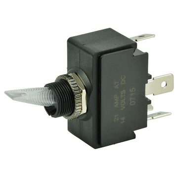 BEP Marine 1001906 SPST Lighted Toggle Switch, 12V, Red LED