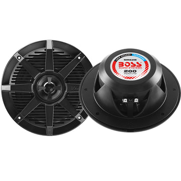 Boss Audio MR62B 6.5 in. 200W Marine Speakers - Black (Pair)