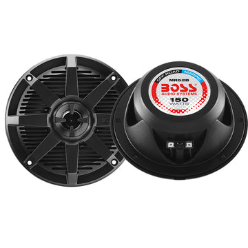 Boss Audio MR52B 5.25" Marine Speaker, 150W Max, Pair