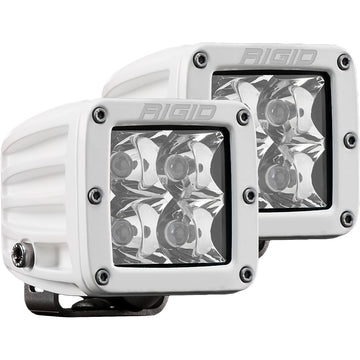 RIGID D-Series PRO Spot Pods, 30W 10° Spot LED, White Pair