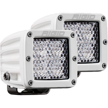 RIGID D-Series PRO Hybrid-Diffused LED Light, White (Pair), 30W/3168 Lumens