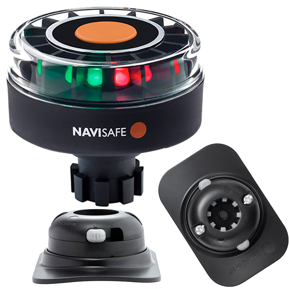 Navisafe Navilight Tricolor 2NM, Navibolt Base & RIB Mount - Black