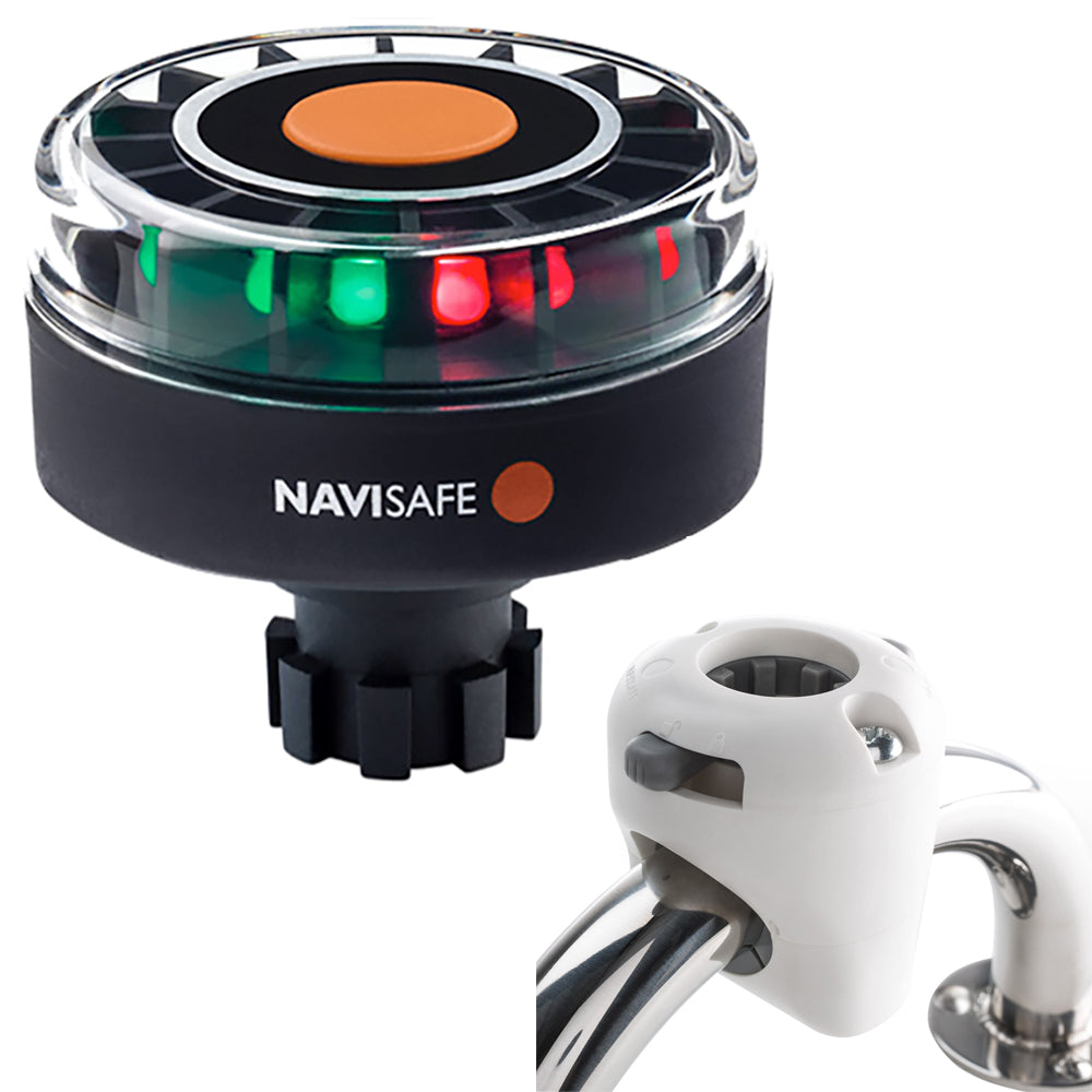Navisafe Navilight Tricolor 2NM, USCG Approved, w/Navibolt & Rail Mount - White