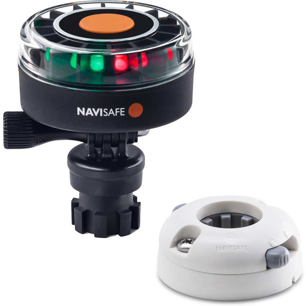 Navisafe Navilight 2NM Tricolor, Navimount Base & Horizontal Mount - White