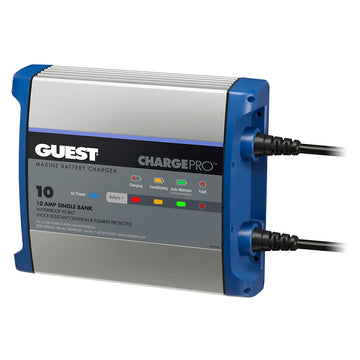 Guest ChargePro On-Board Battery Charger, 10A/12V, 1-Bank, IP67 Waterproof