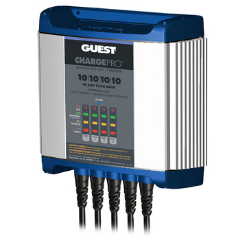 Guest ChargePro 2740A On-Board Marine Battery Charger, 40A 4-Bank IP67
