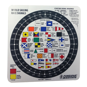 Forespar Nash 207 Racing Signal Flag Label, Waterproof & Self-Adhesive