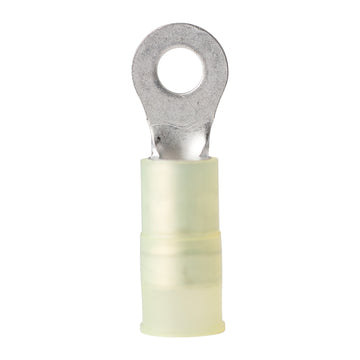 Ancor Marine 12-10 AWG #8 Yellow Nylon Ring Terminal - 100-Pack