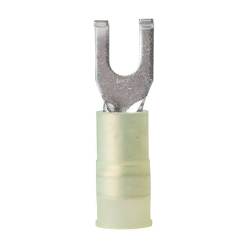 Ancor Nylon Flanged Spade Terminal, 12-10 AWG, #8 Stud, UL 486C Certified