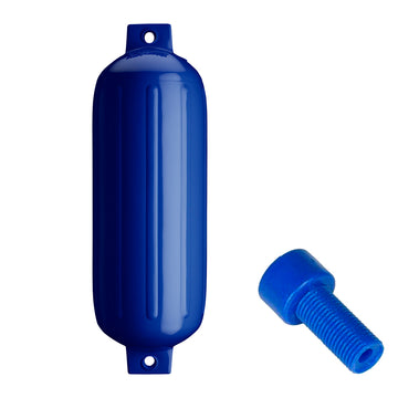 Polyform U.S. G-5 Twin Eye Fender, 8.8" x 26.8", Cobalt Blue – Made in USA