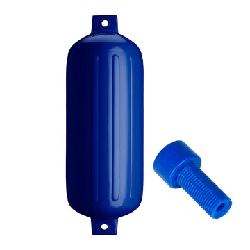Polyform G-6 Twin Eye Fender, 11" x 30", Cobalt Blue – Made in USA
