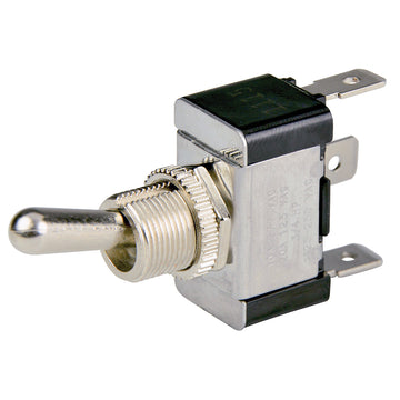 BEP Marine SPDT Chrome Plated Toggle Switch - ON/OFF/ON, 12V