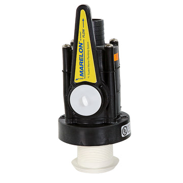 Forespar Marelon Full-Flow Seacock & 1/2" Mushroom Through-Hull, ABYC Compliant