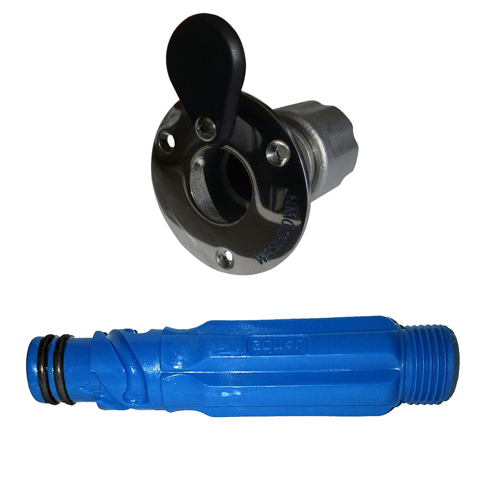 Johnson Pump Deck Wash Single Outlet, Single Flush – 316 Stainless Steel