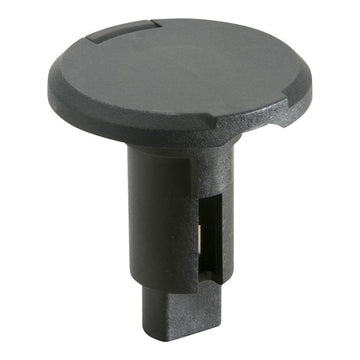 Attwood LightArmor Round Plug-In Base, 2-Pin Black Composite