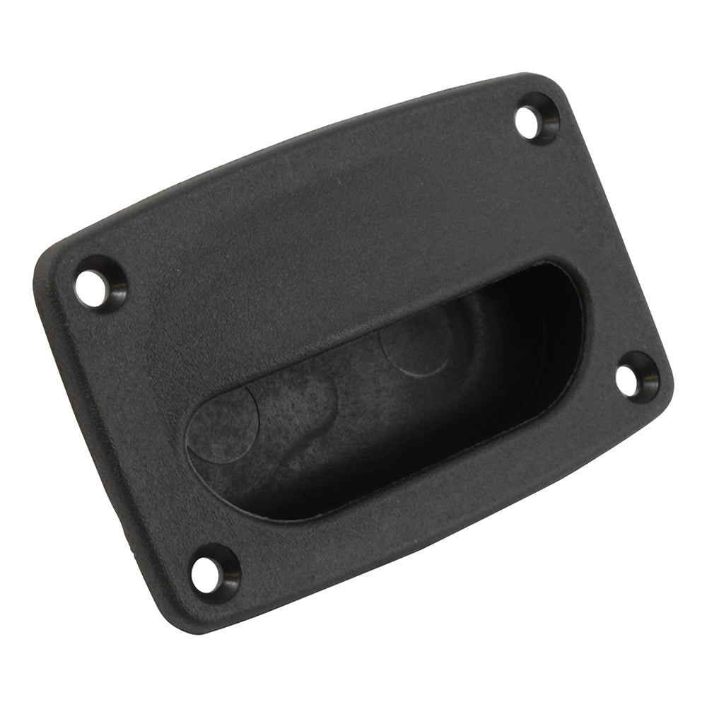 Attwood Marine Rectangular Flush Hatch Pull, Durable ABS Construction