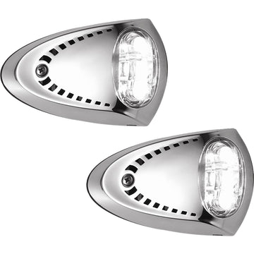 Attwood Marine Surface Mount LED Docking Lights, Stainless Steel, Pair
