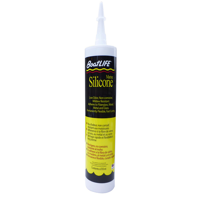 BoatLIFE Silicone Rubber Sealant Cartridge, Clear