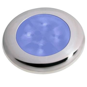 Hella Marine LED Courtesy Lamp, Blue, 316 Stainless Steel Rim