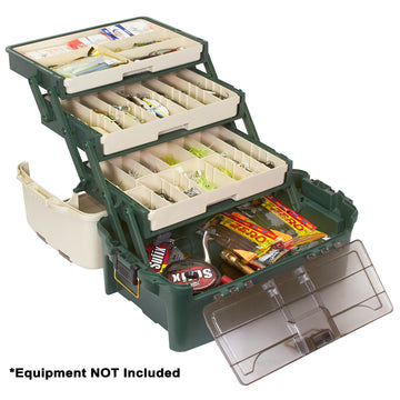 Plano Hybrid Hip 3-Tray Tackle Box, Forest Green