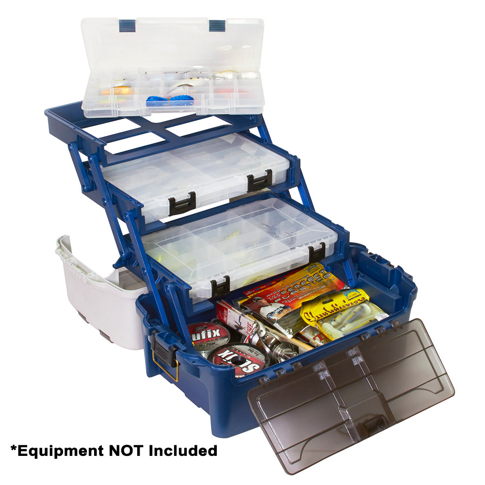 Plano Hybrid Hip 3-StowAway Tackle Box, 3700 Series - Blue